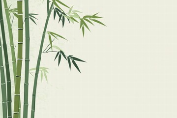 Serene Bamboo Forest Background with Soft Green Hues and Texture