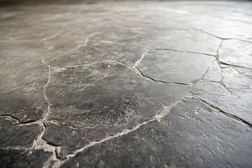 Obraz premium Rugged Beauty of Weathered Cement: Textured Floor with Character