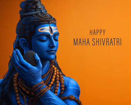 Lord Shiva Holding a Sacred Rudraksha &ndash; Maha Shivratri Special