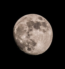 Full moon over black