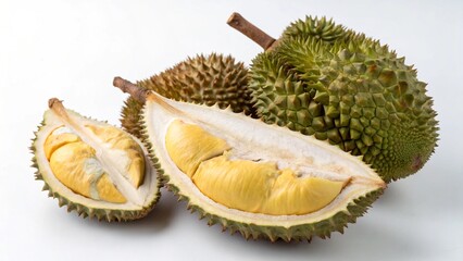 Fototapeta premium durian isolated on white background