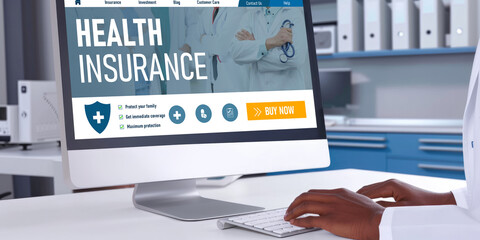 Health insurance web site brisk registration system for easy form filling