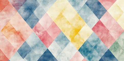 Fototapeta premium Abstract Pastel Diamond Pattern Geometric Design