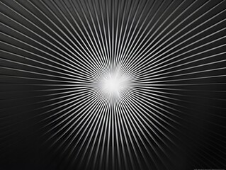 Radiant Abstract Minimalist Sunburst with Evenly Spaced Luminous Lines