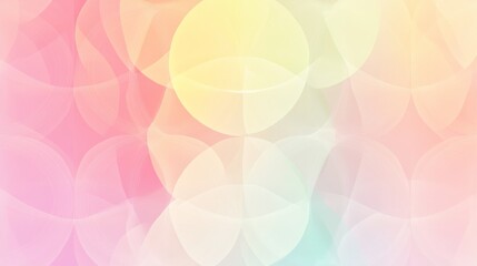 Minimalist banner background, pastel colorful, pink and yellow gradations. Circle effect style geometric, abstract background.