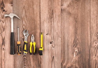 Tools on top of the table