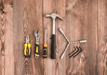 Tools on top of the table