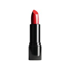 Luxurious lipstick make-up beauty product isolated on a transparent background.
