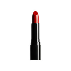 Luxurious lipstick make-up beauty product isolated on a transparent background.