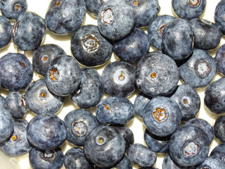 Pile of  blueberries fruits. Blueberries background