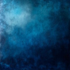 Fototapeta premium Mystical gradient fading from turquoise to deep indigo.