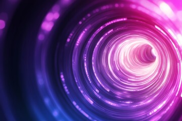 Obraz premium Explosive Colors in Motion: A Futuristic Spiral of Light and Digital Patterns