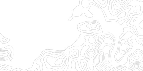 Curved reliefs abstract background White wave paper. Black and white lines seamless Topographic map patterns, topography line map. Contour abstract map relief land outline. Topographic map patterns.	
