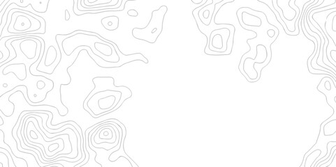 Curved reliefs abstract background White wave paper. Black and white lines seamless Topographic map patterns, topography line map. Contour abstract map relief land outline. Topographic map patterns.	
