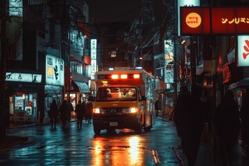 Nighttime Urban Emergency Scene