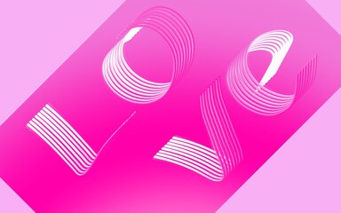 Handwritten lettering LOVE seamless pattern. Valentine's day romantic cute design. Cute element of design for flyers, invitations, cards. The concept of valentine's day or all lovers