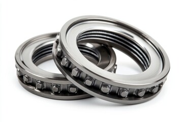 Metal Ball Bearings Close-Up