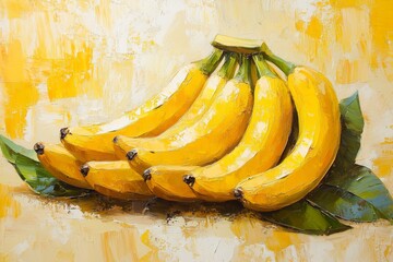 Bunch of Bananas Artfully Painted