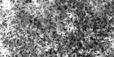 Black and grey grungy distress dispersion effect abstract white modern loft decor texture background, black and grey dust exploding against white background abstract seamless pattern texture effect.