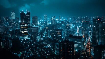 Obraz premium Smart city and abstract polygon pattern connection with speed line light, big data connection technology concept .