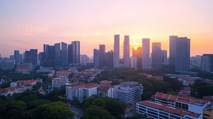 Obraz premium Smart city and abstract polygon pattern connection with speed line light, big data connection technology concept .