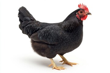 Fototapeta premium Black Hen Portrait