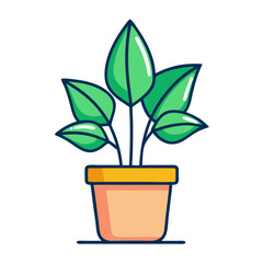 indoor plant icon design
