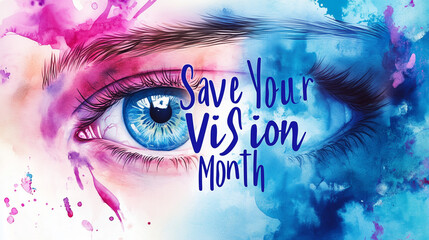 Save Your Vision Month, illustration