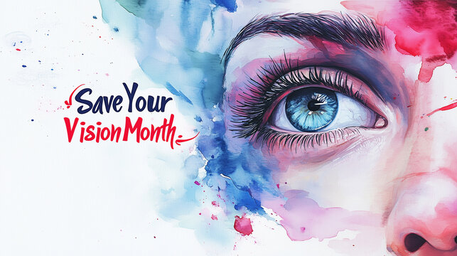 Save Your Vision Month, illustration