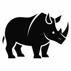 Fototapeta premium rhino isolated on white