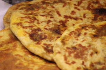 Fresh Moroccan Stuffed Bread, Aghroum Ntdount, Amazigh Bread