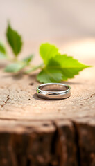 Wedding rings on rustic wood , with white tonespng