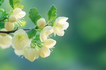 Fototapeta premium Delicate White Flowers in Bloom
