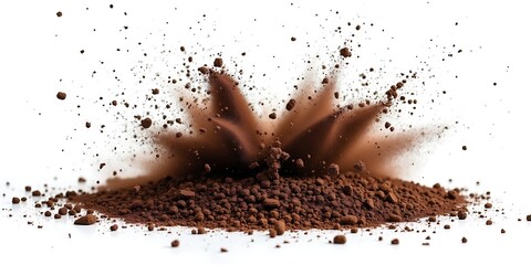 coffee beans isolated on white background