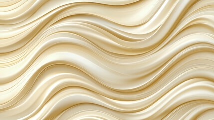 Obraz premium Creamy Beige Abstract Wave Background: Elegant Swirls and Smooth Curves