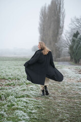 cozy, warm, serene, calm, peaceful, winter, frosty, misty, natural, reflective, tranquil, soothing,...