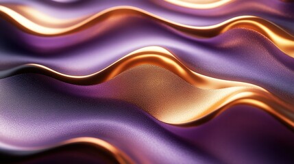 avy Golden and Purple Metallic 3D Background