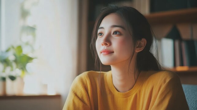 Young Asian businesswoman work at home and virtual video conference meeting with colleagues business people, online working, video call due to social distancing at home office