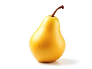 yellow pear isolated on white