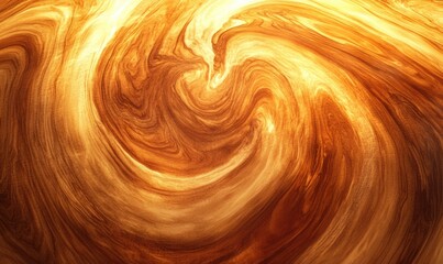 The image is a swirl of brown and orange colors, creating a sense of movement