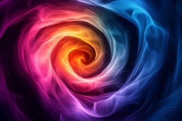 Vibrant Colorful Spiral Abstract