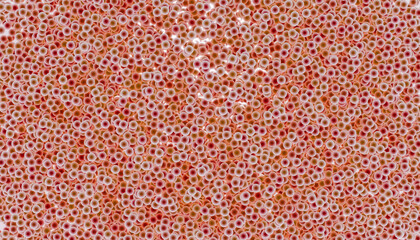 High resolution 3d render of densely packed colorful balls