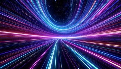 Speed of Light concept with speed trails, background graphic resource