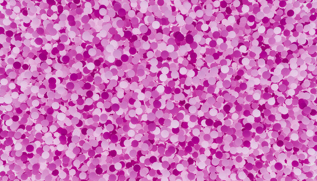 3D render of dense purple spheres in varying sizes
