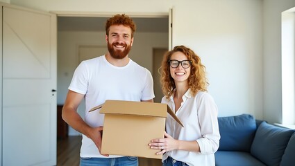 couple moving in home