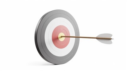 Archery Target with Arrow