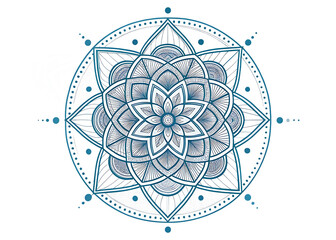 Fototapeta premium abstract blue ornament