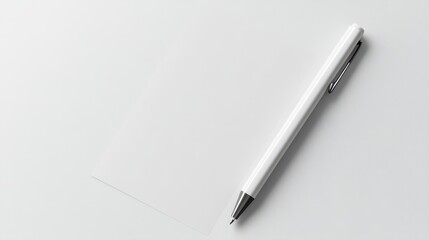 White pen. Blank realistic mockup for corporate design