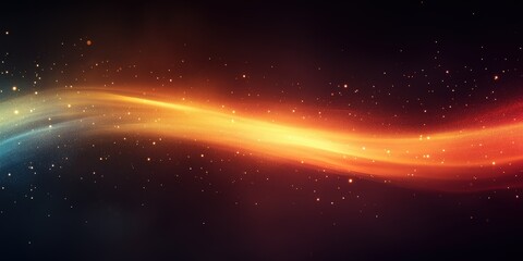 Obraz premium Abstract Cosmic Stream: Glowing Nebula in Space.