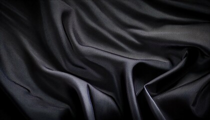 Obraz premium close up of black fabric texture